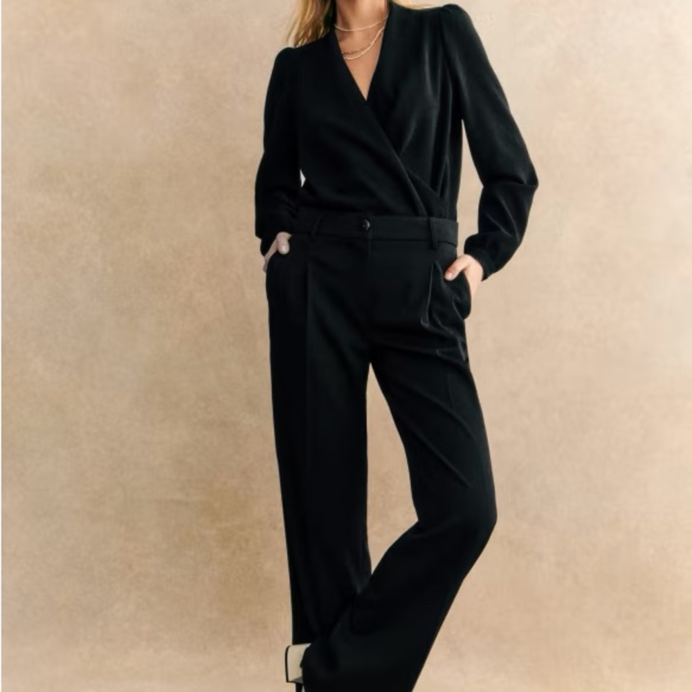 Like new Sezane Black Giacomo Pants